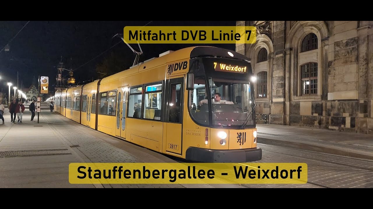 Mitfahrt DVB Linie 7: Staufenbergallee - Weixdorf