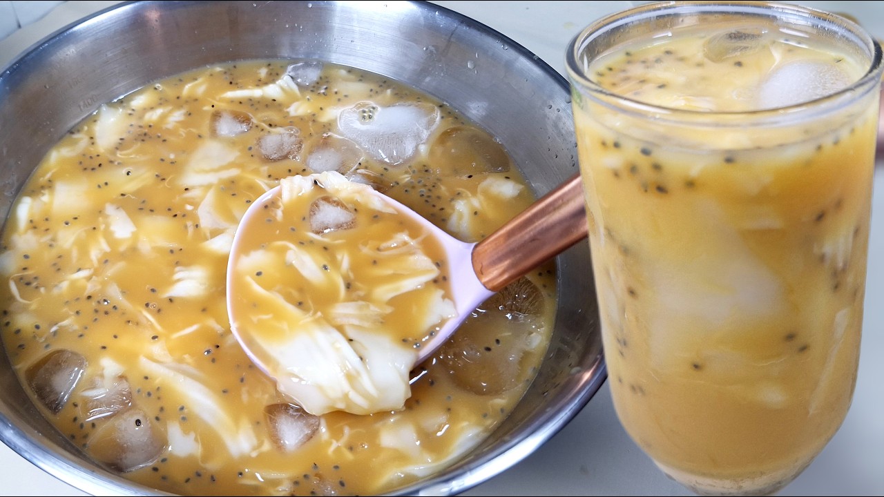 ENAKK DAN SEGERR BANGET COCOK UNTUK TAKJIL BUKA PUASA‼️RESEP ES KELAPA MUDA GULA AREN