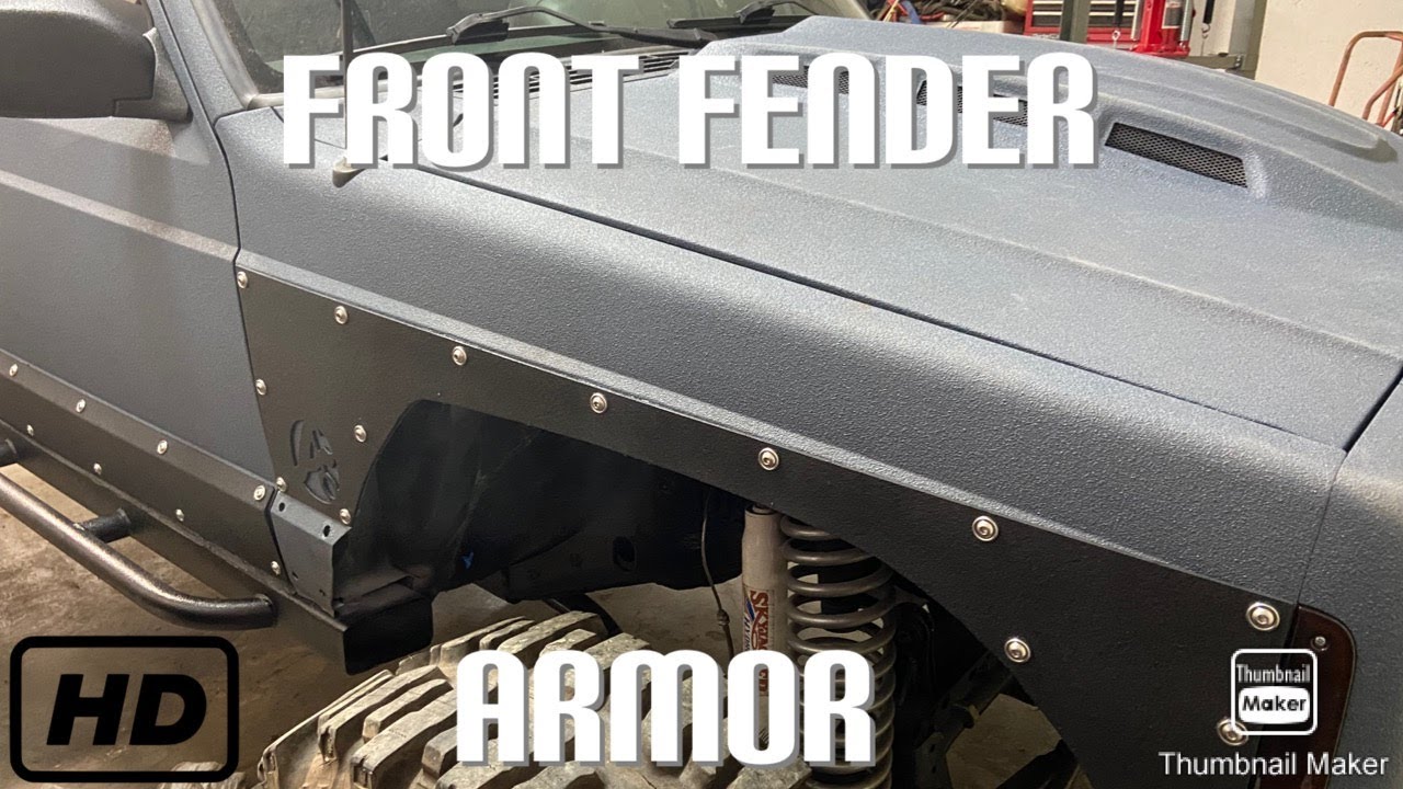 Jeep Xj Installing Affordable Offroad Front Fender Armor
