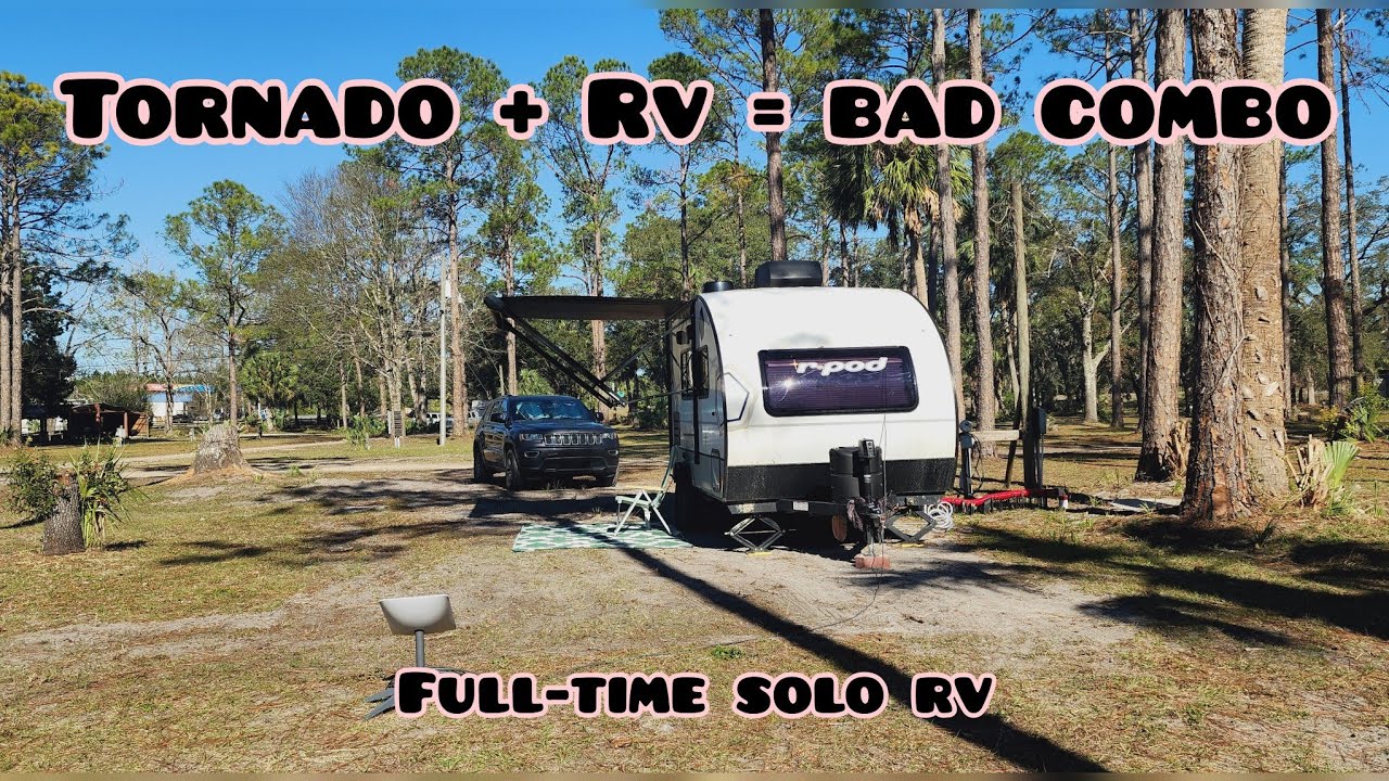🌪 Surviving a Tornado Watch in My RV 🌪 | Solo Female Vanlife in Travel Trailer 🥹⚠️ It was SCARY 😨