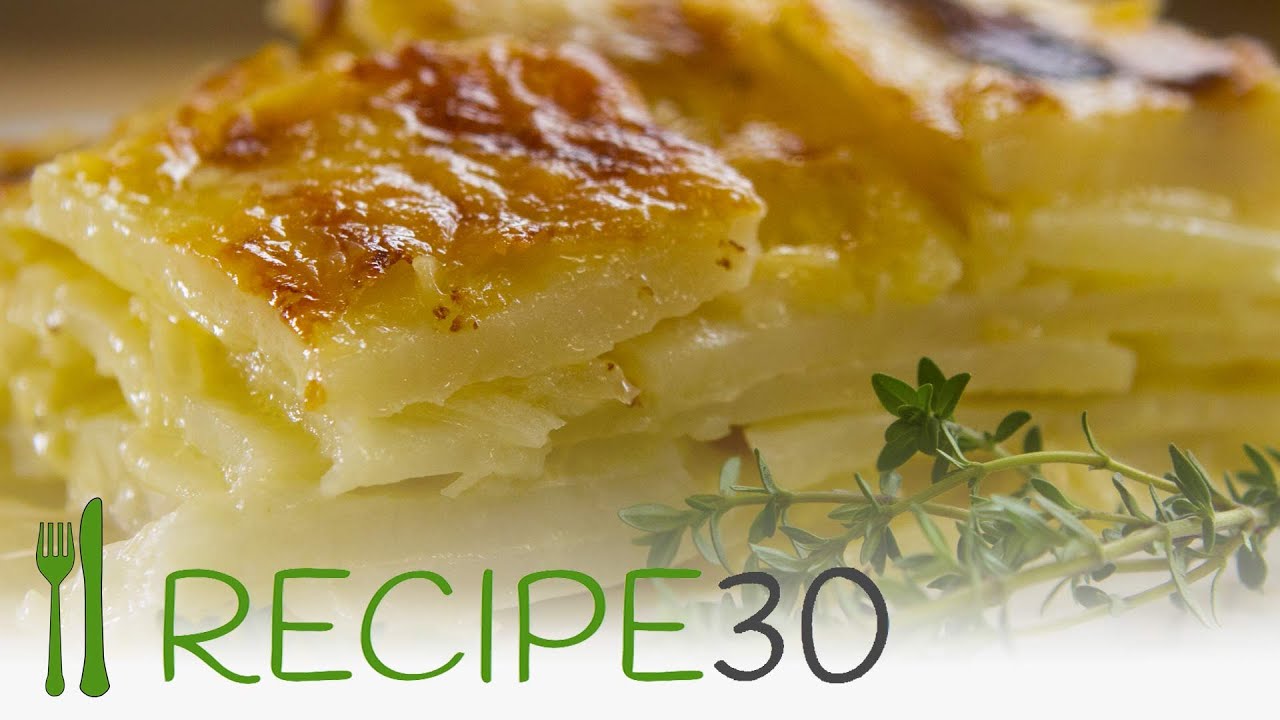CHEESY POTATO GRATIN or Scalloped potato recipe