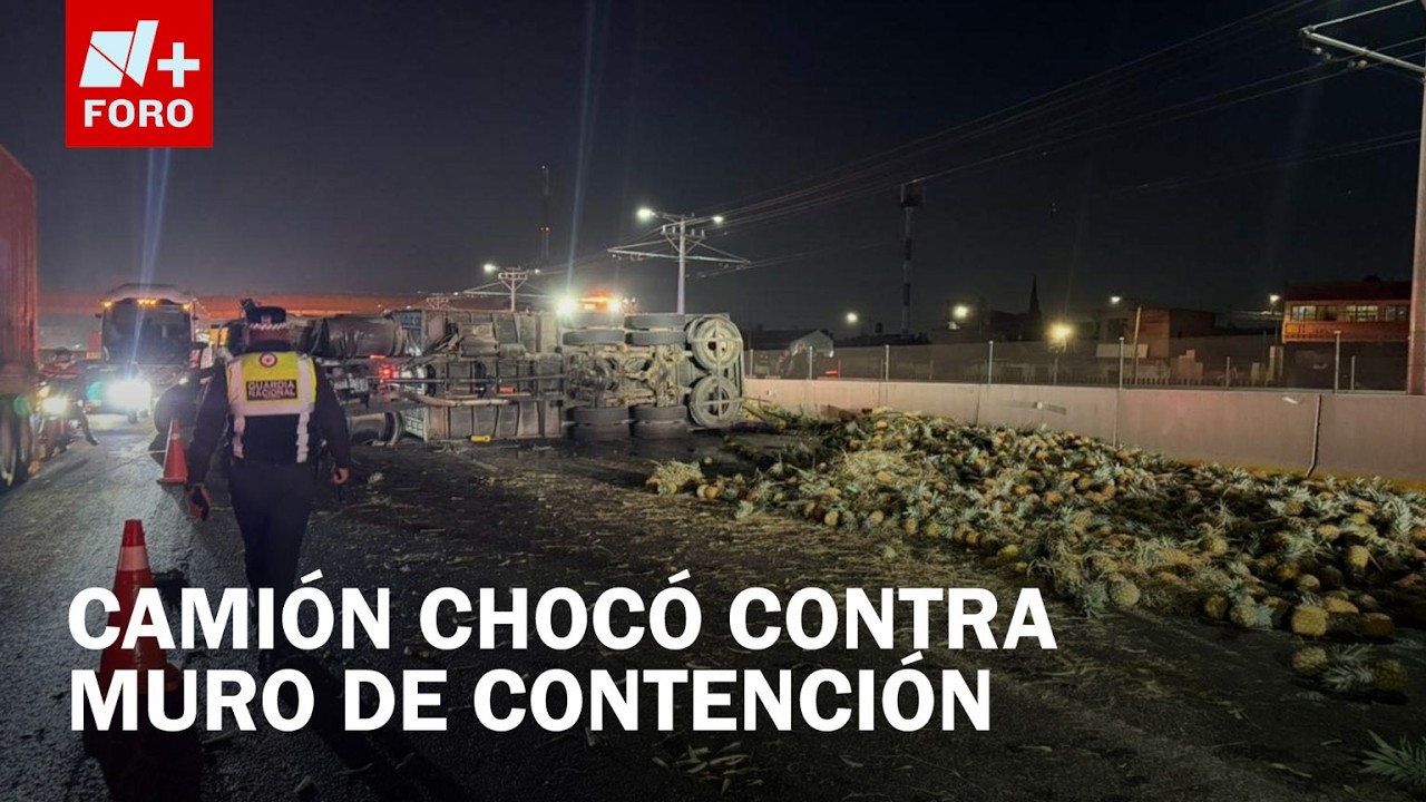 Volcadura en la México-Puebla Hoy, Así se Ve el Caos Vial en Valle de Chalco