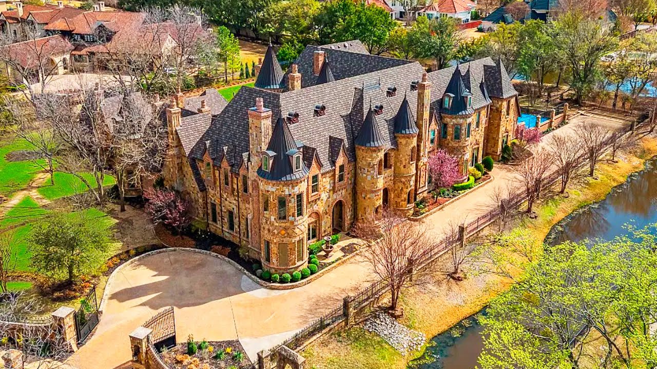 Luxurious and expensive castle style estate in Texas worth $7,850,000.