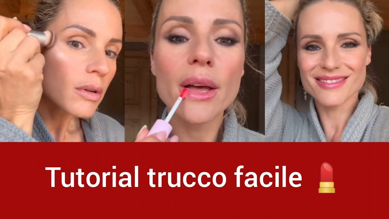 TUTORIAL TRUCCO FACILE DI MICHELLE HUNZIKER CON GOOVI #vlog #makeup