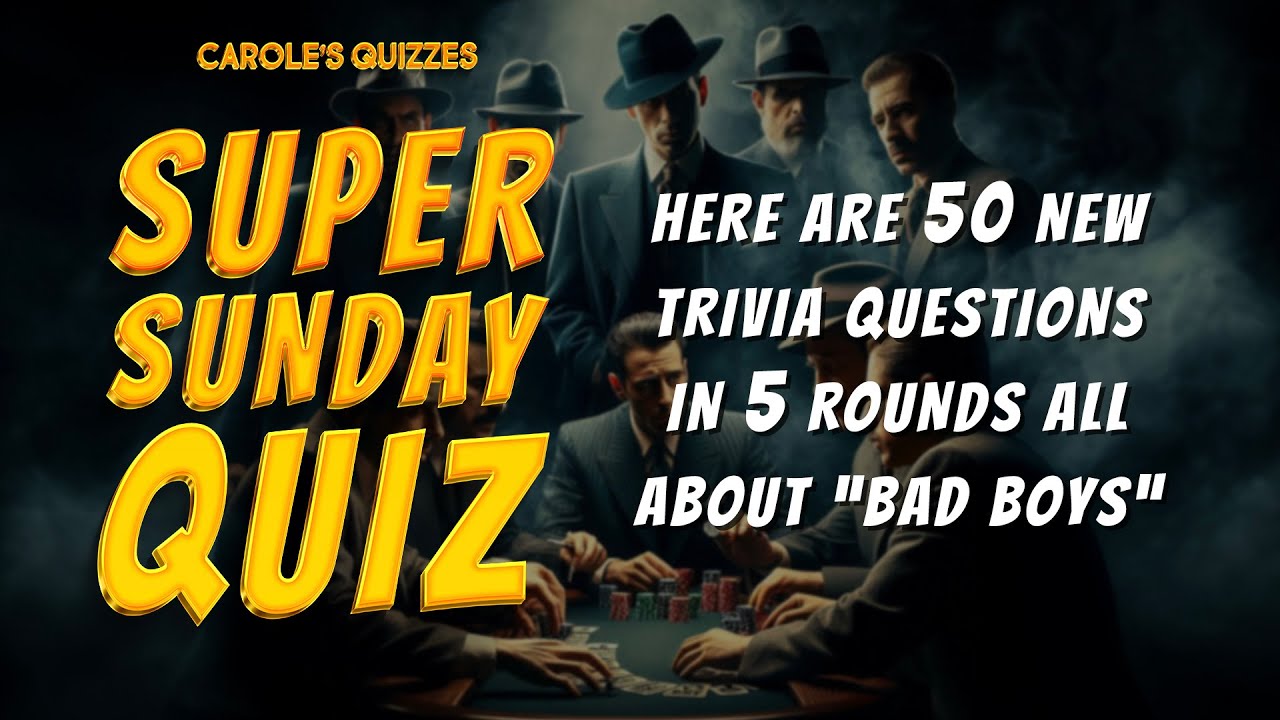 The Sunday Trivia Quiz : 50 NEW Questions Over 5 Rounds!