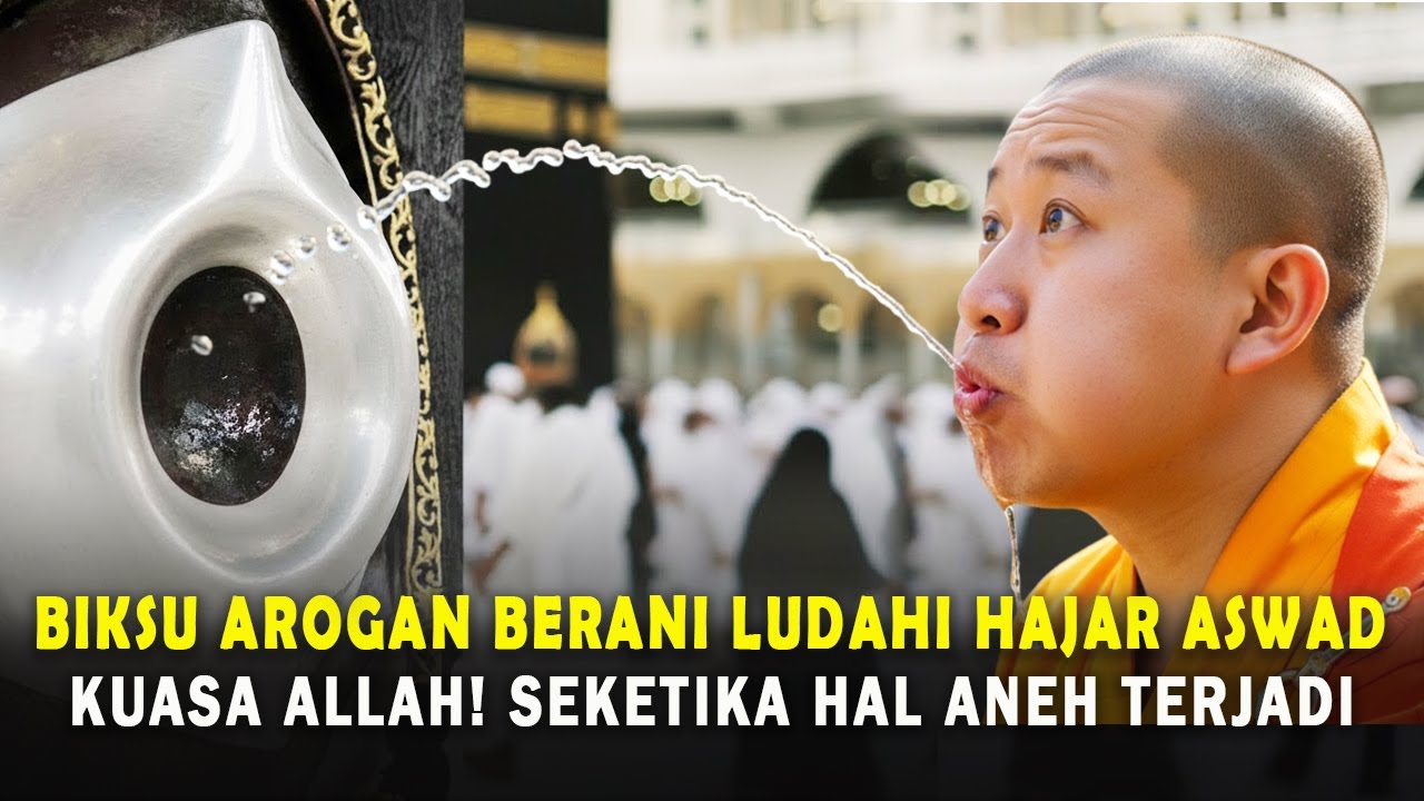 GEMPAR❗ BIKSU AROGAN HINA ISLAM DAN LUDAHI HAJAR ASWAD. SEKETIKA HAL ANEH TERJADI