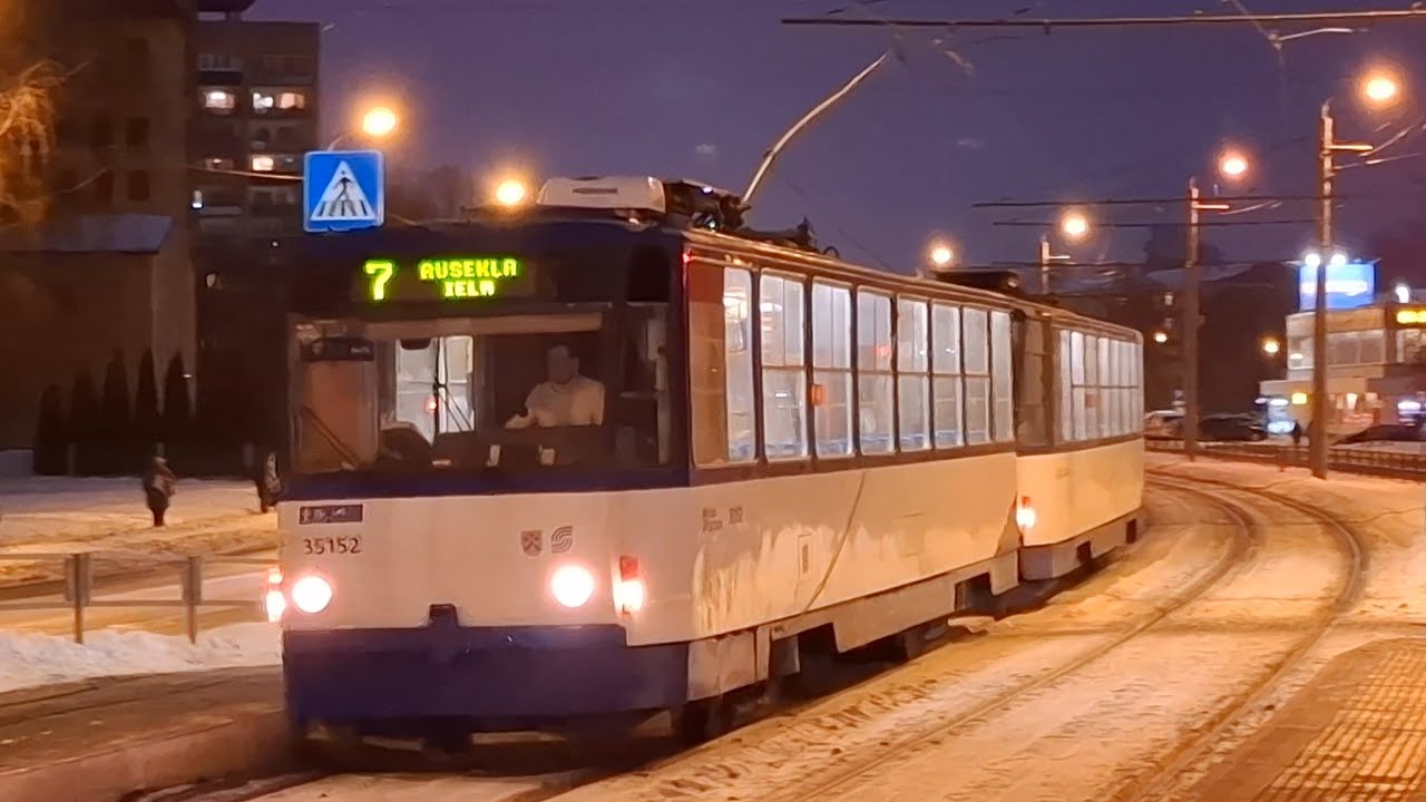 Tatra T3MR- 35152 + 35163 Rušonu iela