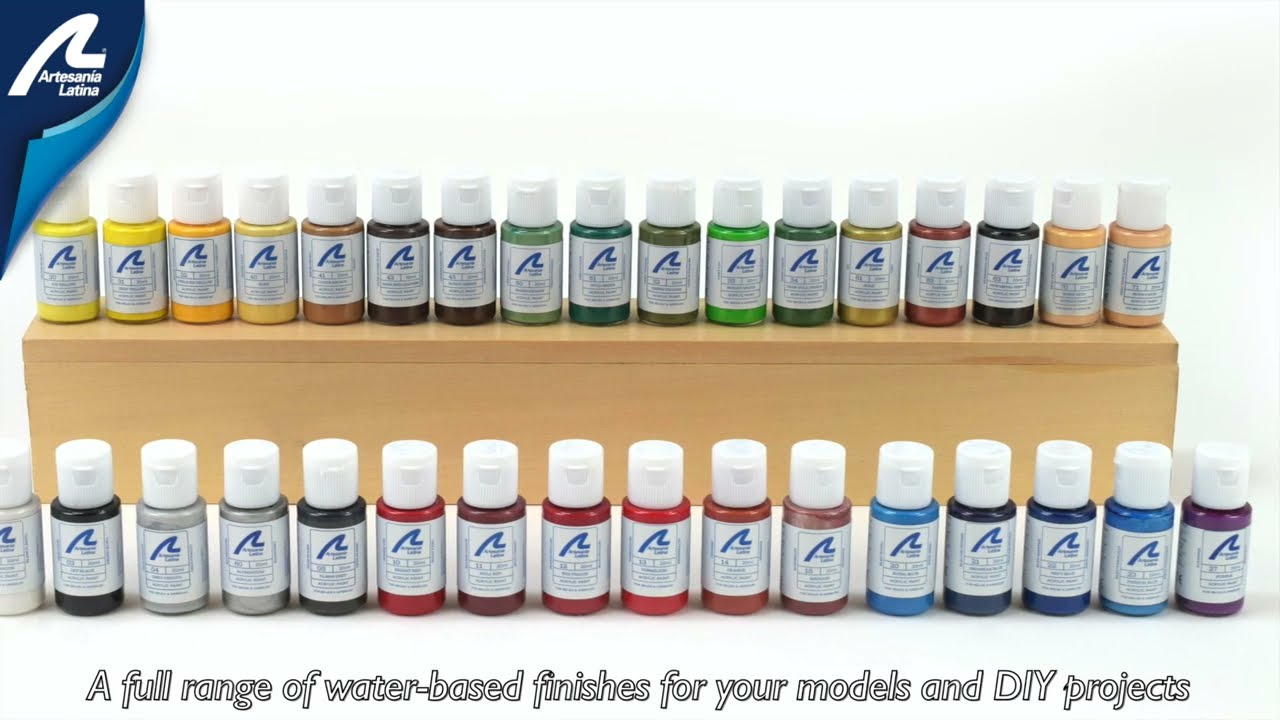 Artesania Latina, Paints and finishing - Pinturas y acabado - Peintures et finition