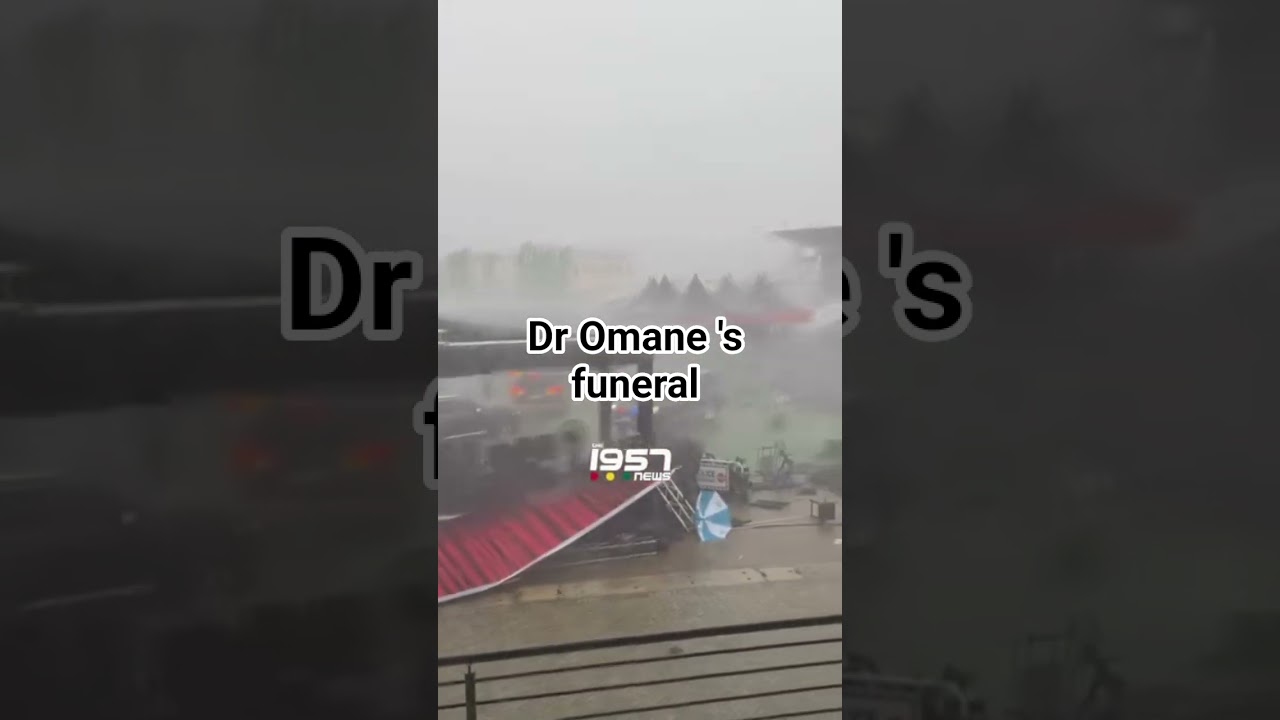 The final funeral rite for the late Defence Minister, Dr. Edward Kofi Omane Boamah, was rained off.