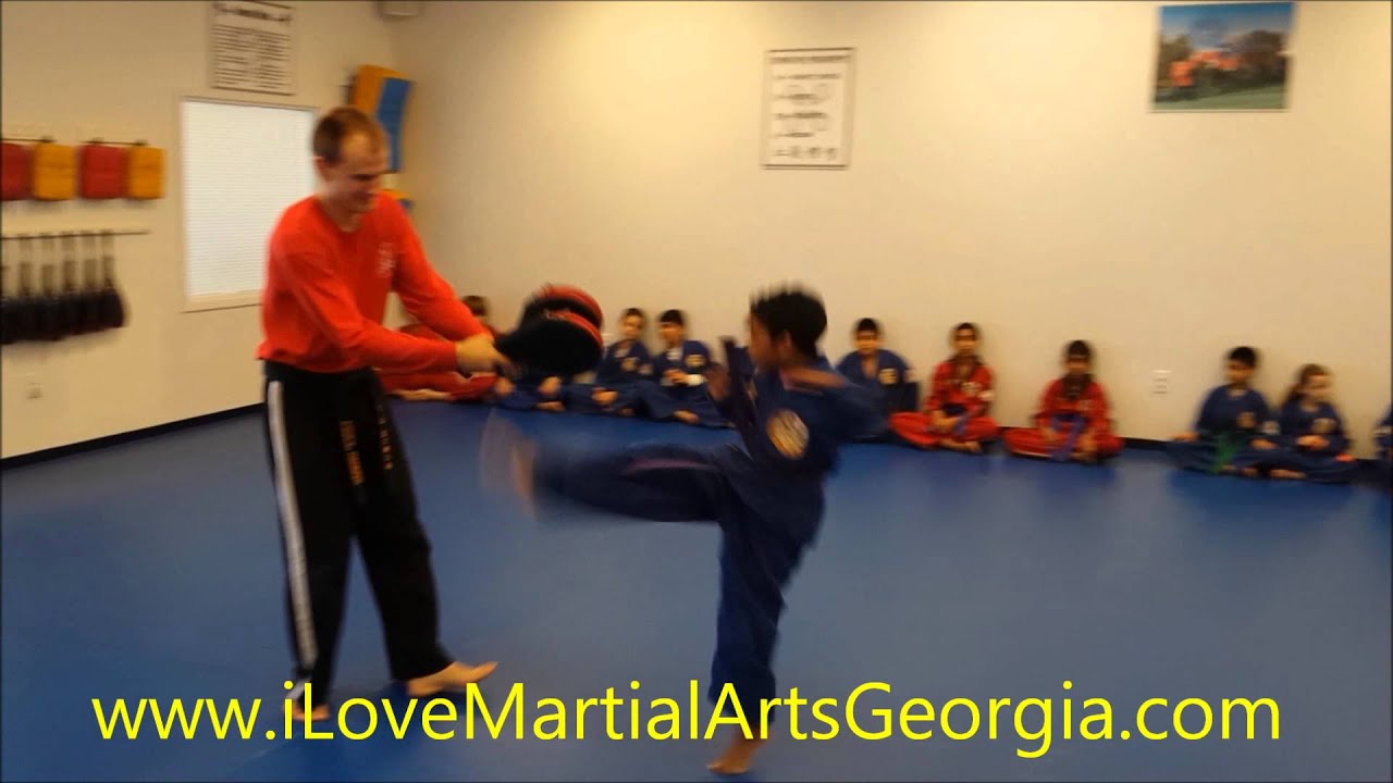 Karate Kids Practicing Braselton Georgia