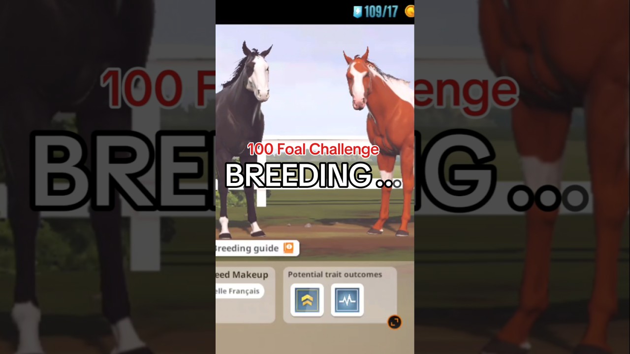 Breeding in Rival stars horse racing!100 Foal Challenge!! Foal #1  #rivalstarshorseracing