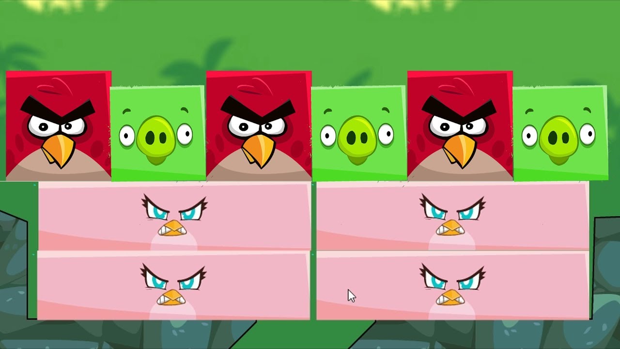 Angry Birds Kick Piggies - RESCUE RECTANGLE STELLA FROM SQUARE BAD PIGGIES ALL LEVELS!
