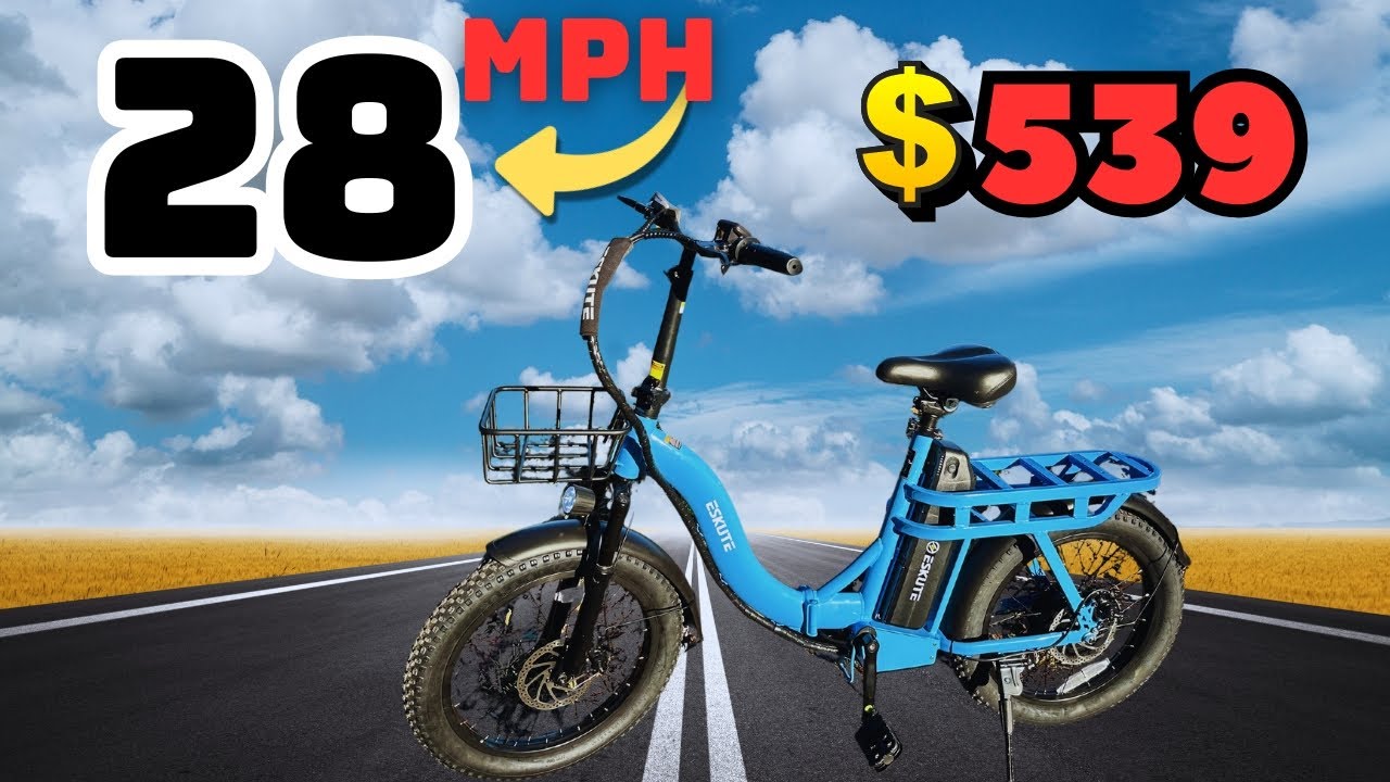 Probé la bicicleta eléctrica más barata de Amazon| Eskute D200