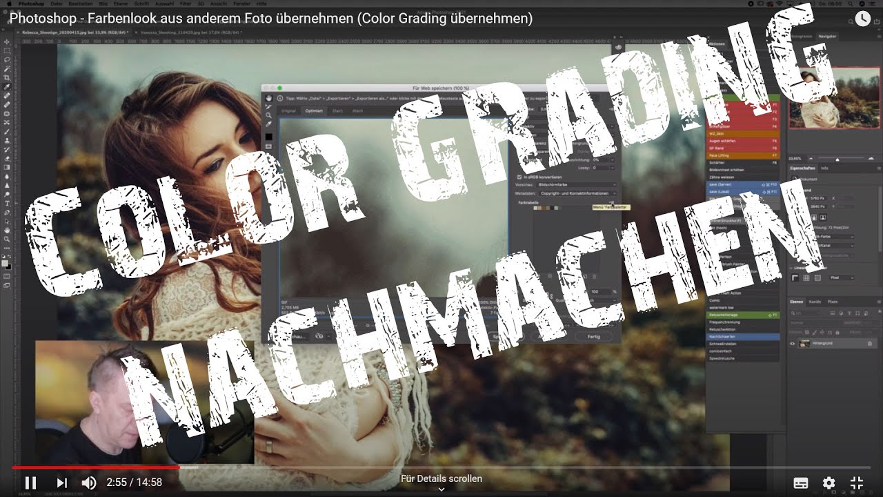 Photoshop - Farbenlook aus anderem Foto übernehmen (Color Grading übernehmen)