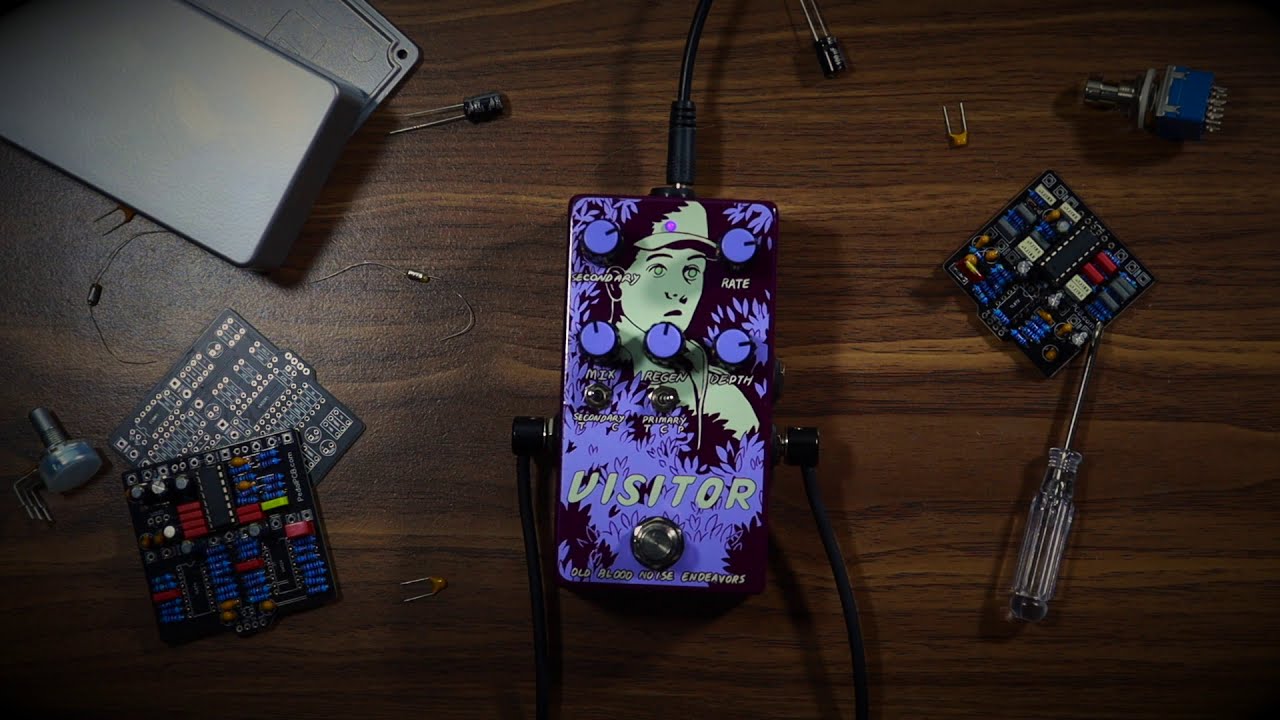 Old Blood Noise Endeavors Visitor Ambient Multi-Modulator demo (chorus/phaser/tremolo)