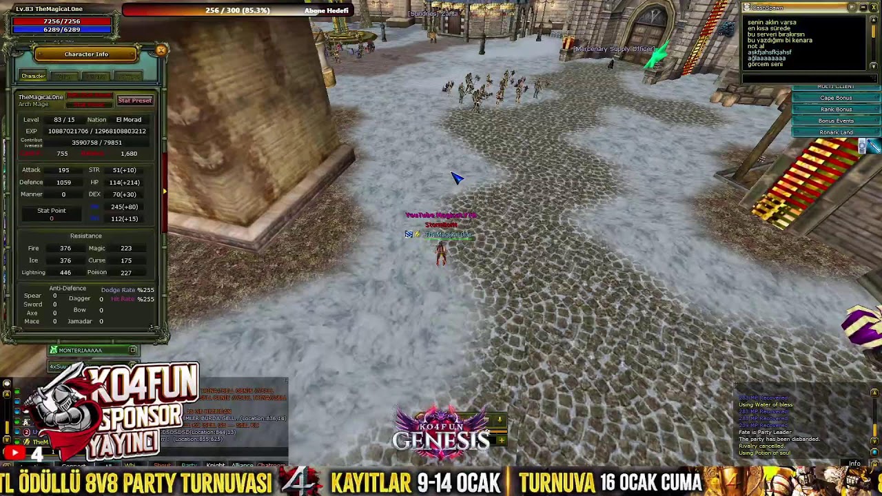 #KO4FUN 🏆  TheMagicaLOne / Mage PK 🔥 Immortal 🔥 #Knight Online PVP #Canlı Yayın
