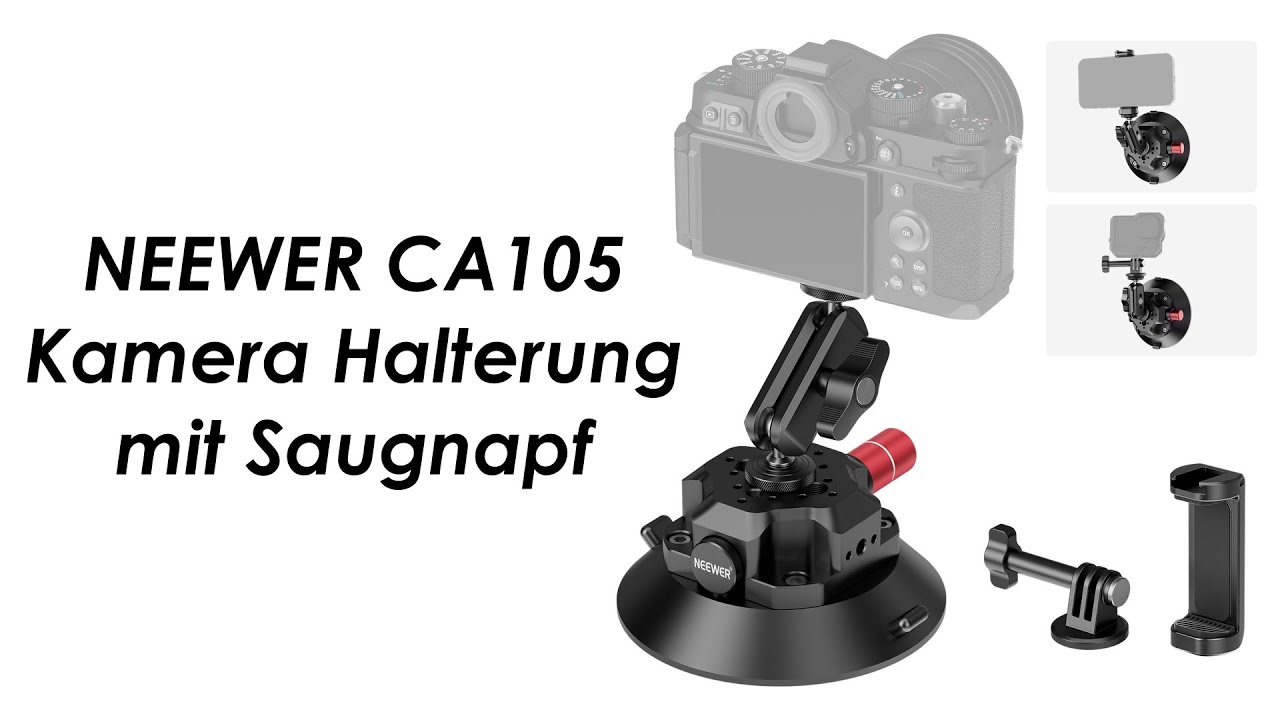 NEEWER CA105 Kamera Halterung mit Saugnapf