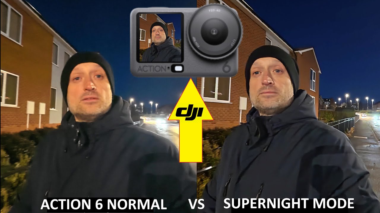 DJI OSMO ACTION 6 &mdash; режим съемки SUPERNIGHT и режим NORMAL &mdash; окончательный тест камеры при слабом...