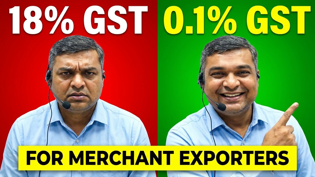 0.1% GST FOR MERCHANT EXPORTERS - EXPORT UNDER LUT BY MERCHANT EXPORTERS 0.1%