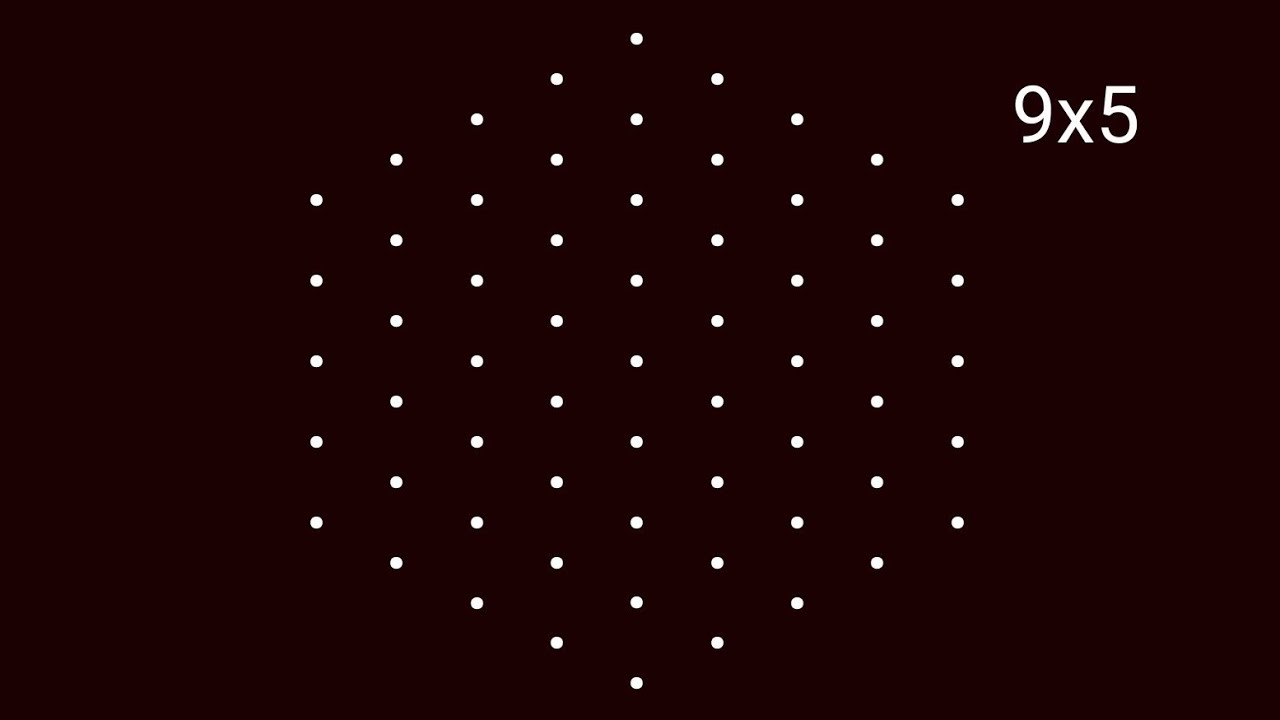 9 to 5 dots latest new rangoli design