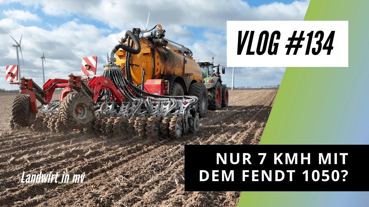 Vlog #134 nur 7kmh mit dem fendt 1050? Wie ist der Dieselverbrauch?