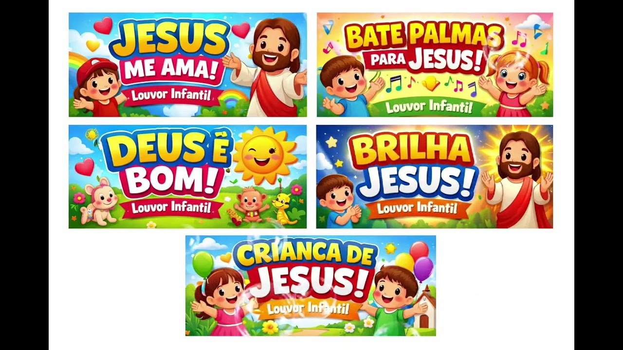  Bate Palmas para Jesus 👏M&uacute;sica animada para crian&ccedil;as baterem palmas e cantar.