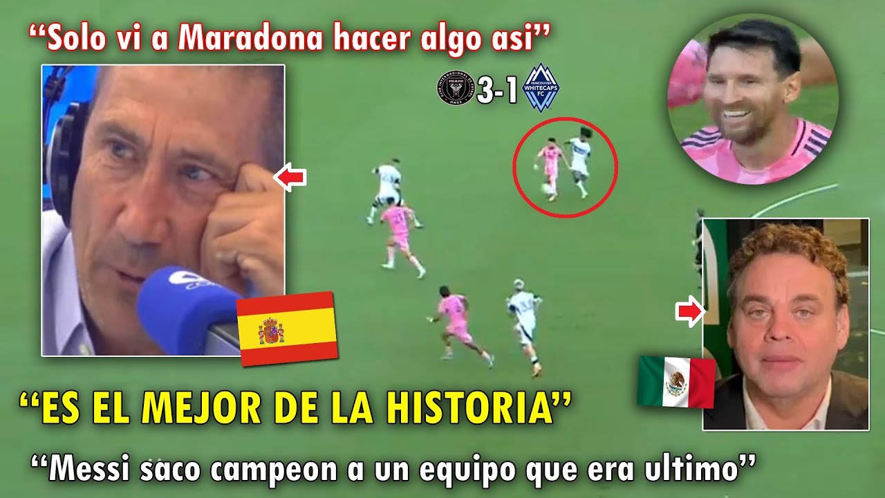 SE QUIEBRAN! PERIODISTAS DEL MUNDO RENDIDOS ante MESSI TRAS ser CAMPEON con INTER MIAMI HOY