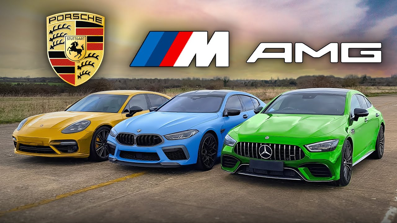 Wer ist schneller? BMW M8 Gran Coupé vs. Mercedes-AMG GT 4-Türer vs. Porsche Panamera