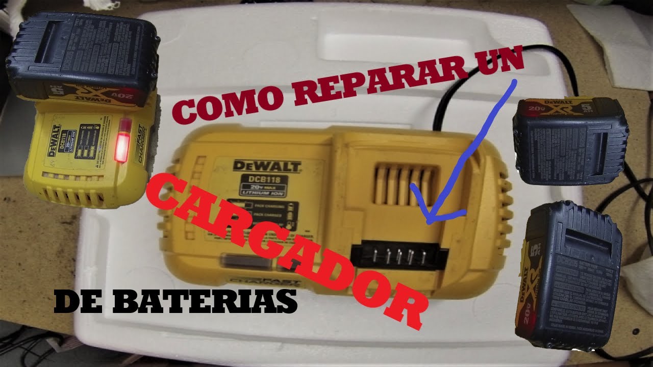 Como reparar un cargador de baterías Dewalt.
