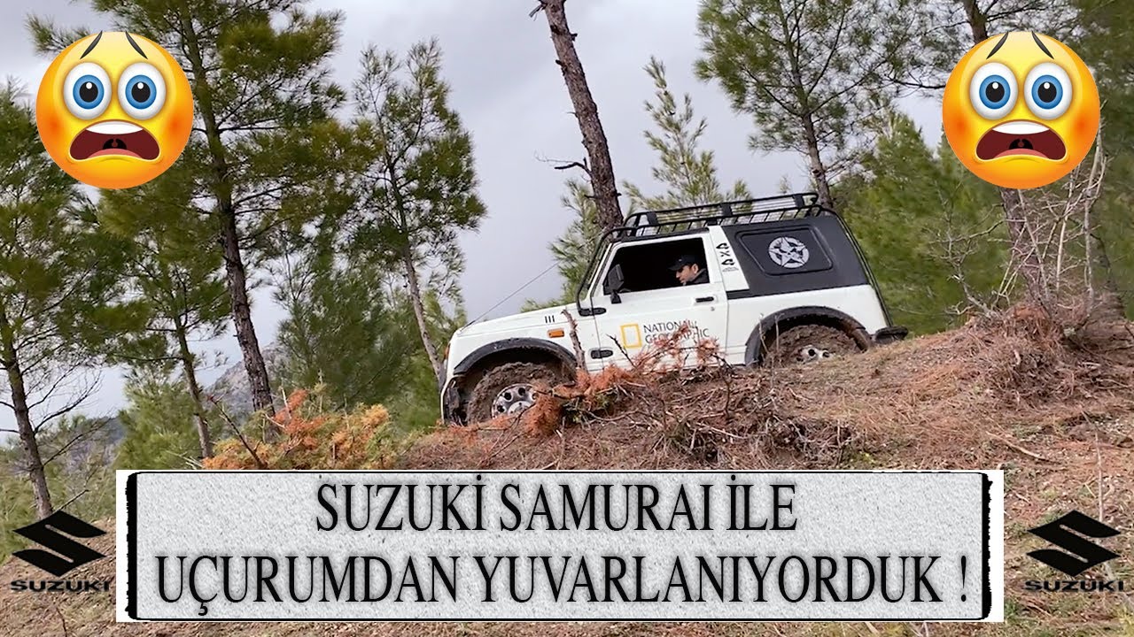 Suzuki Samurai ile Uçurumdan Yuvarlanmaktan Son Anda Kurtulduk / Offroad - Nearly Falls off Cliff !