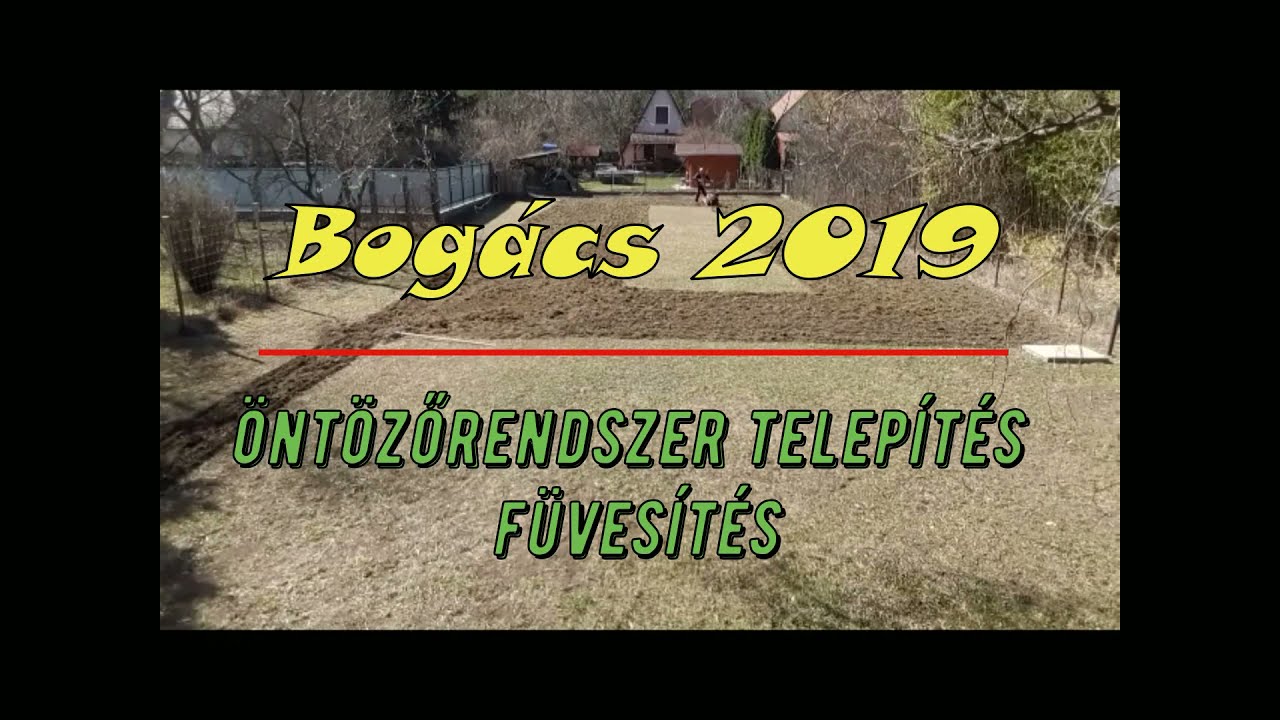 Öntözőrendszer telepítés és füvesítés