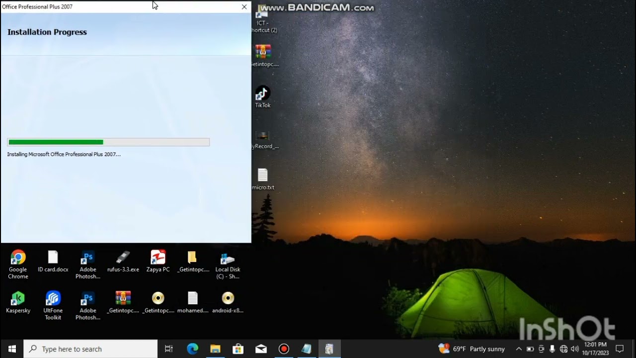 how to install Microsoft office 2007