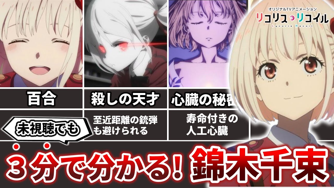 【3分解説】忙しい人のための錦木千束(リコリスリコイル)【ネタバレ注意】