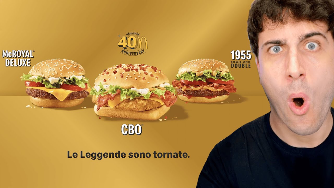 DOPO ANNI Mangio il CBO! Sono Tornati dei PANINI STORICI al McDonalds!