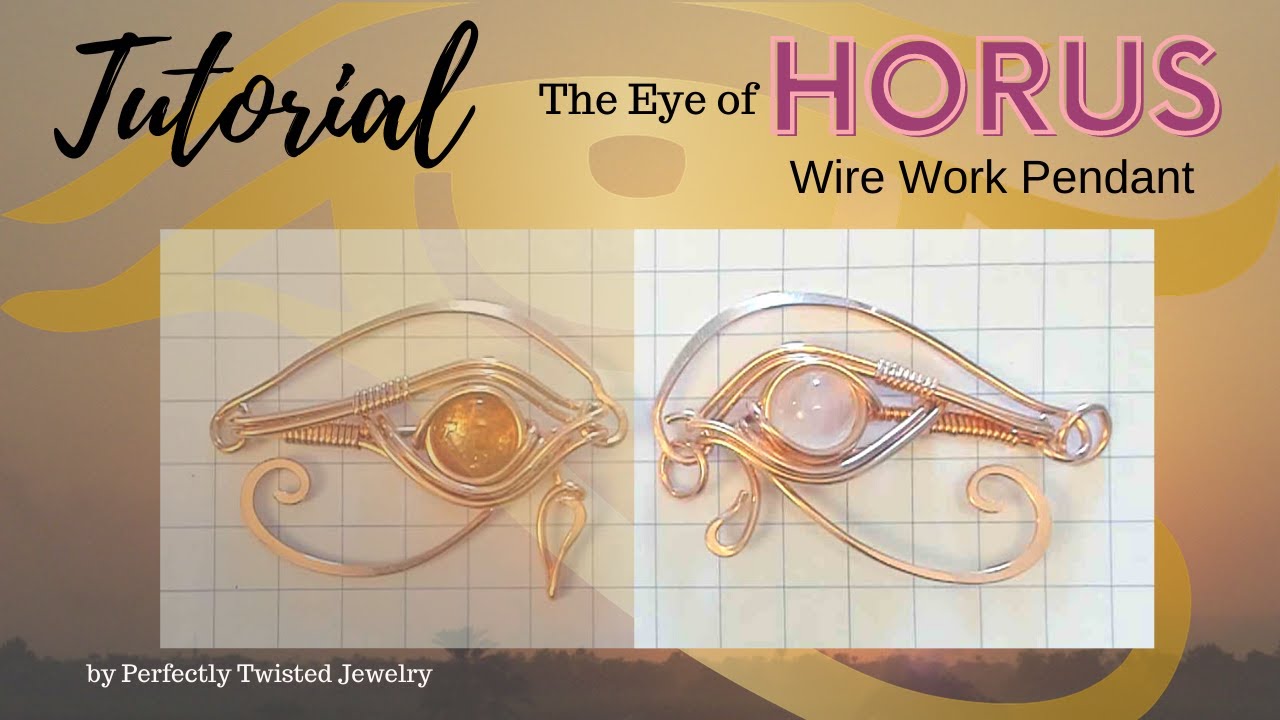 Wire Wrapping Tutorial - The Eye of Horus Moonstone Pendant