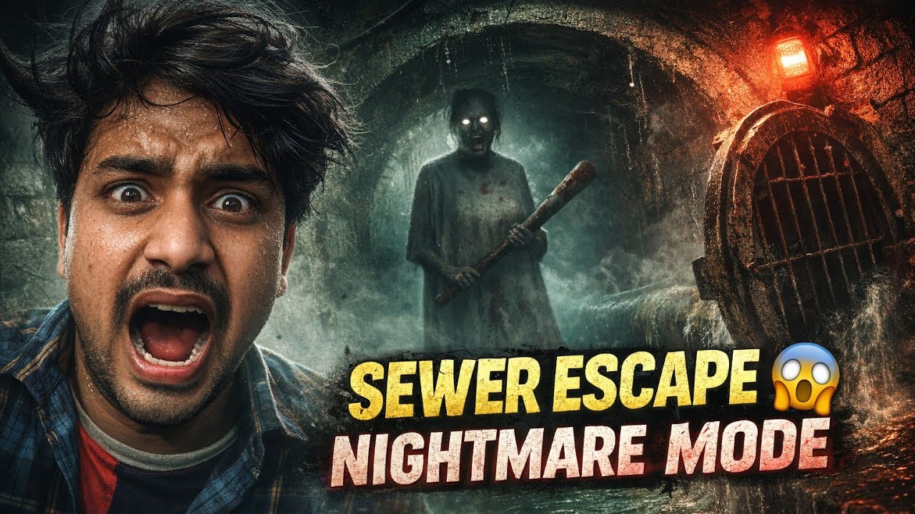 GRANNY HOUSE SEWER ESCAPE 😱 | Nightmare Mode Full Horror Gameplay