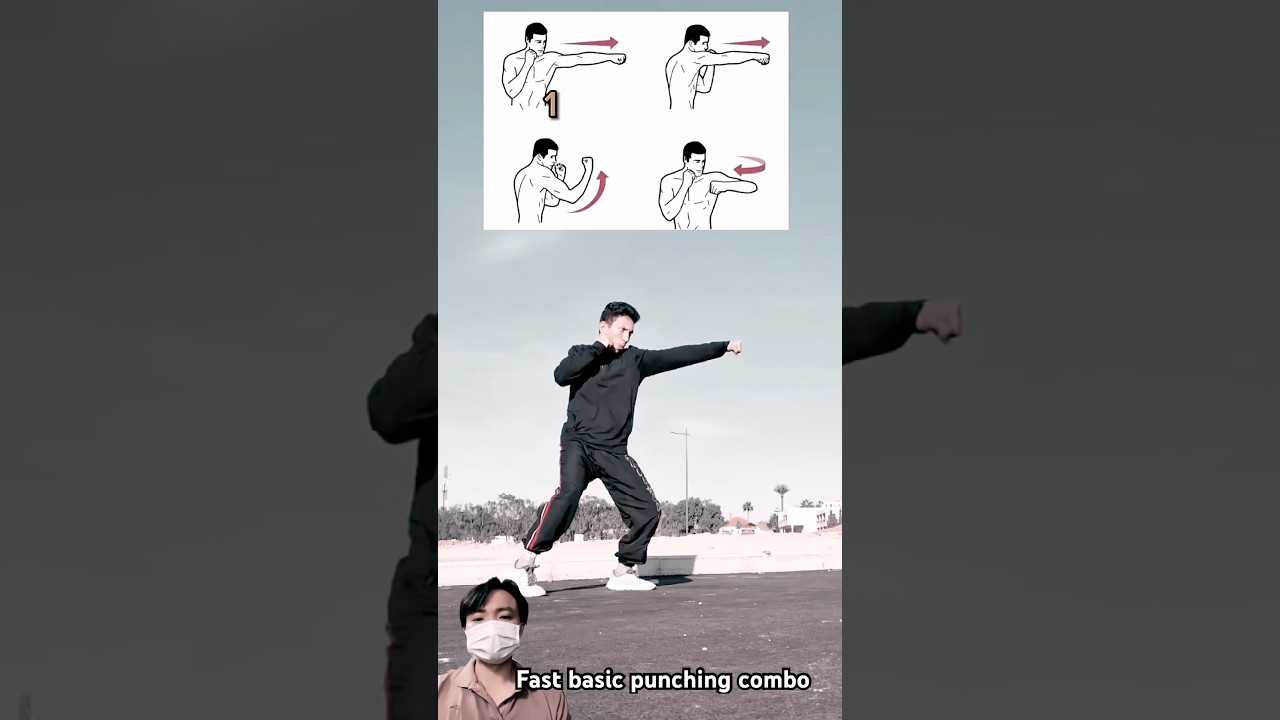 fast basic punching combo: jab cross hook uppercut #boxing #technique #combo