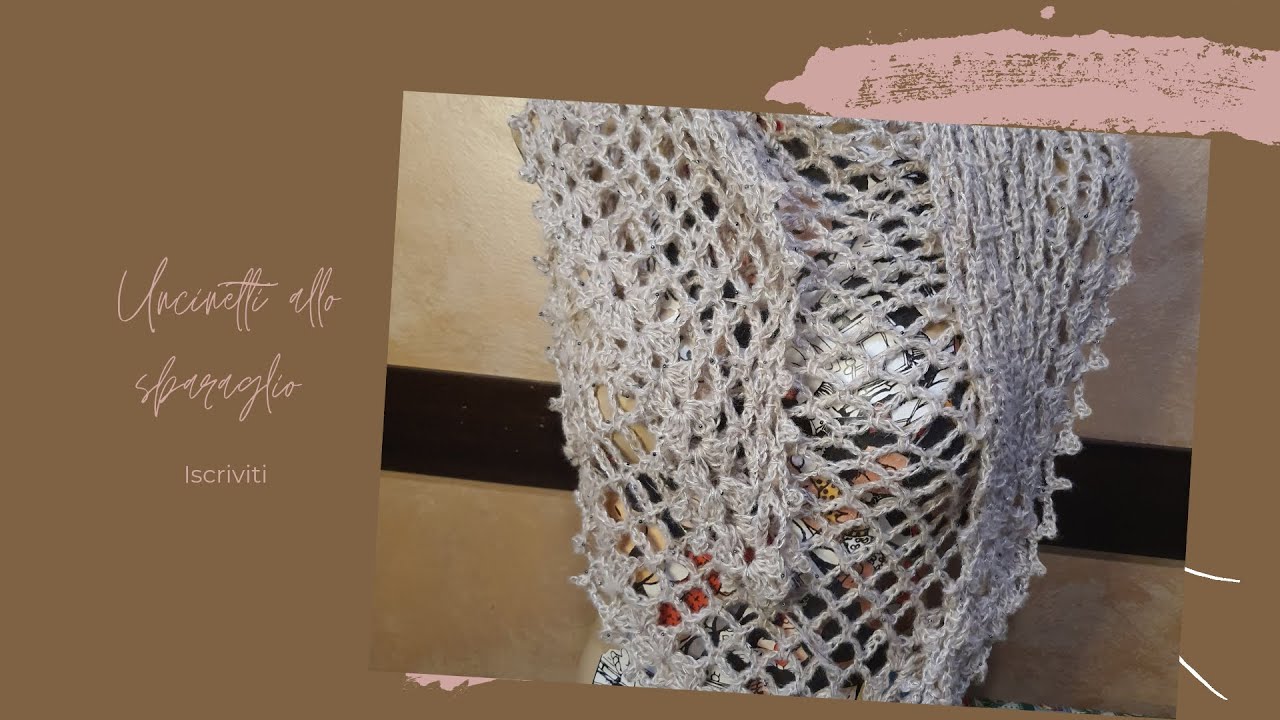 Scialle punto rete  / Net stich shawl