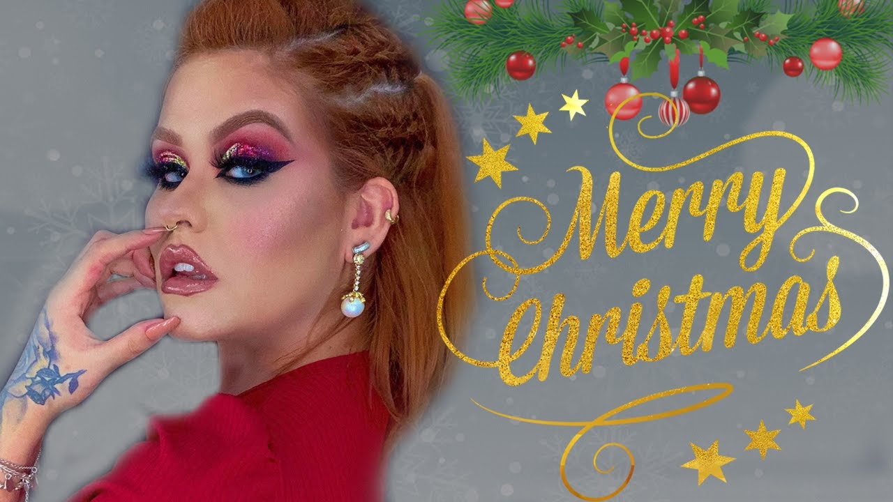 Maquiagem colorida FÁCIL para o NATAL