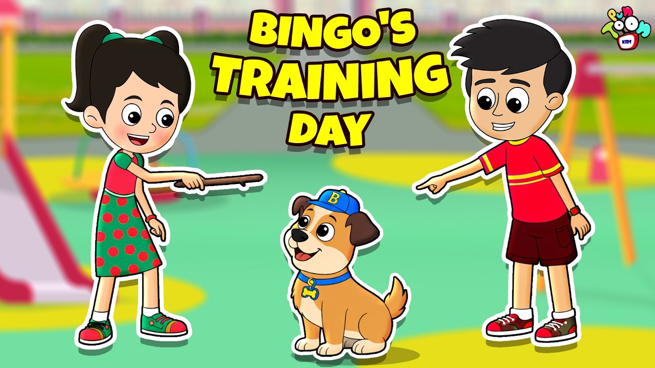 Bingo's Training Day | Animated Stories | English Cartoon | Moral Stories | PunToon Kids