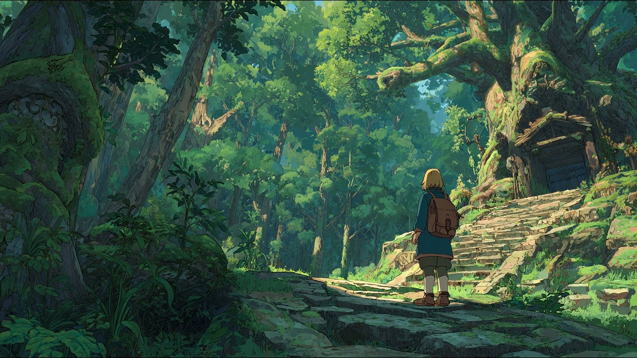Forest Night Ambience for Reading | Crickets, Distant Wind