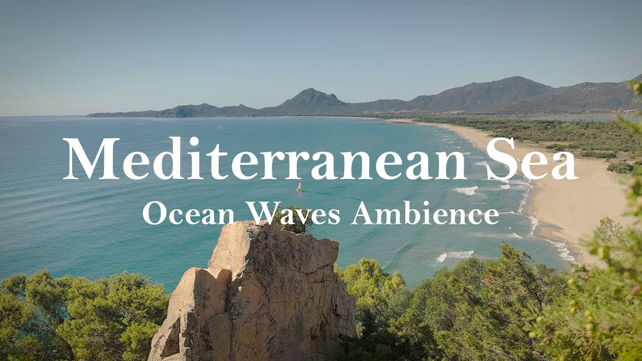 The MEDITERRANEAN - Relax Overlooking Sardinia's OCEAN WAVES | Ambience/ASMR
