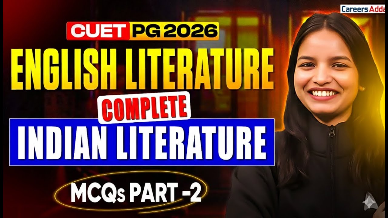 CUET PG English Literature 2026 🔥 | Complete Indian Literature MCQs | Part 2