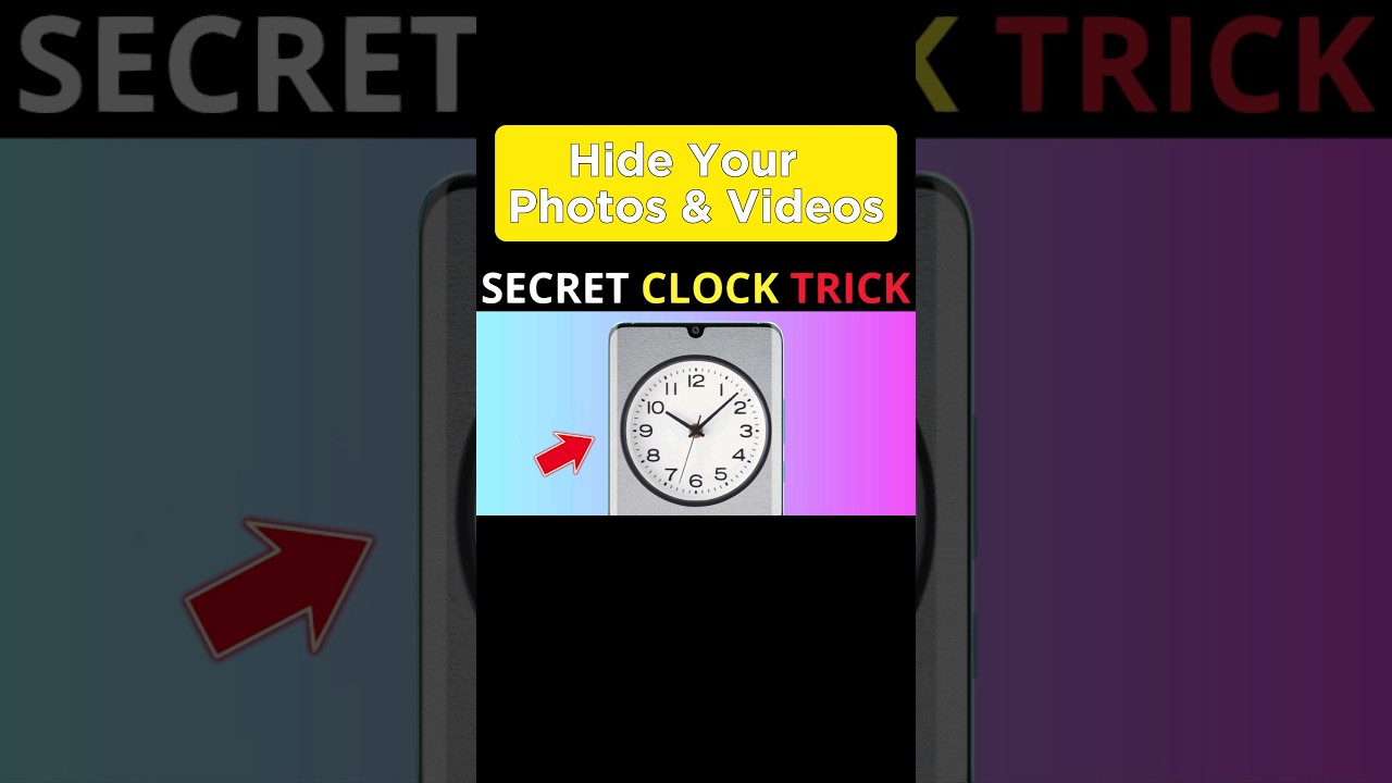 Clock secret vault App | Hide Your photos & Video #shot #tech