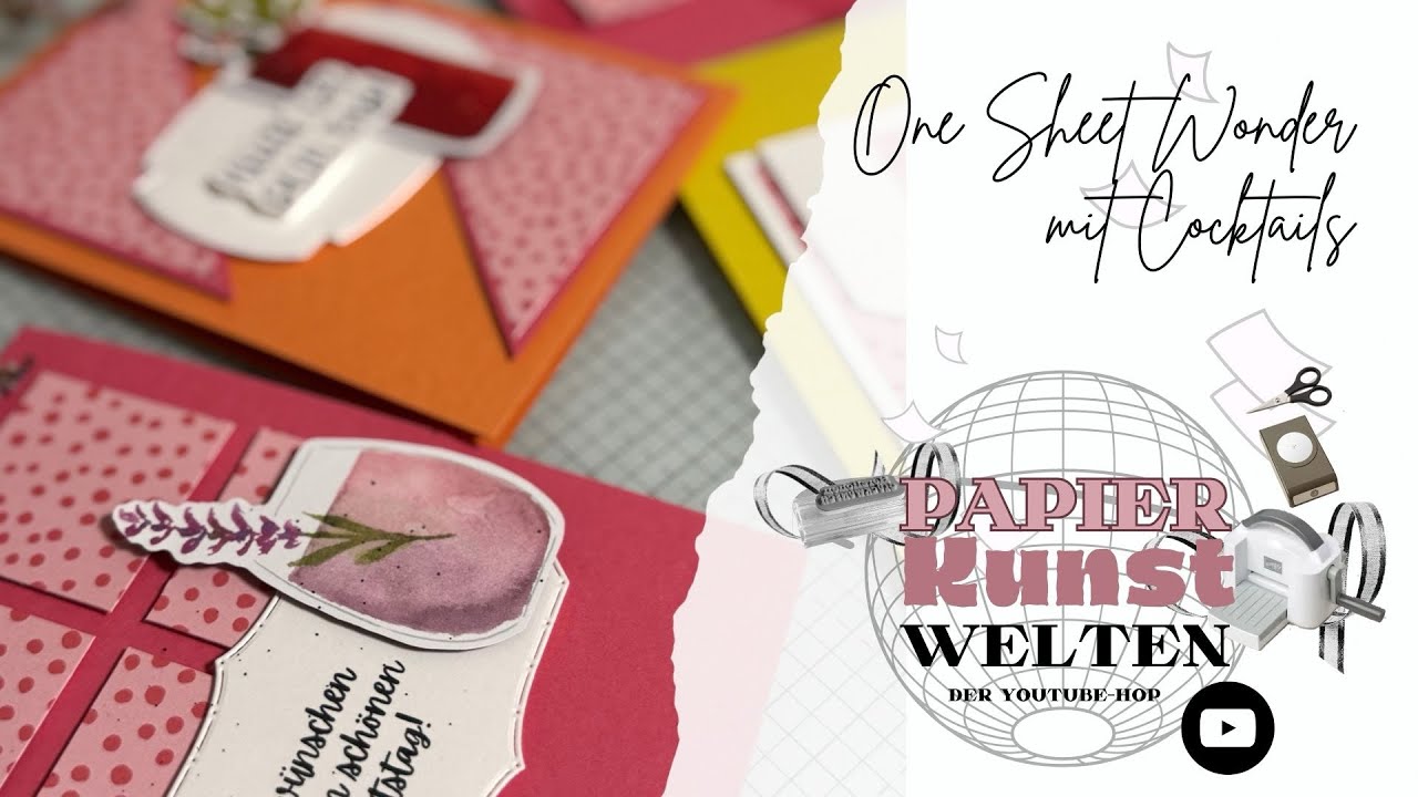 One Sheet Wonder | Schnitttechnik für 4 Karten | Papierkunstwelten | Stampin‘ Up!