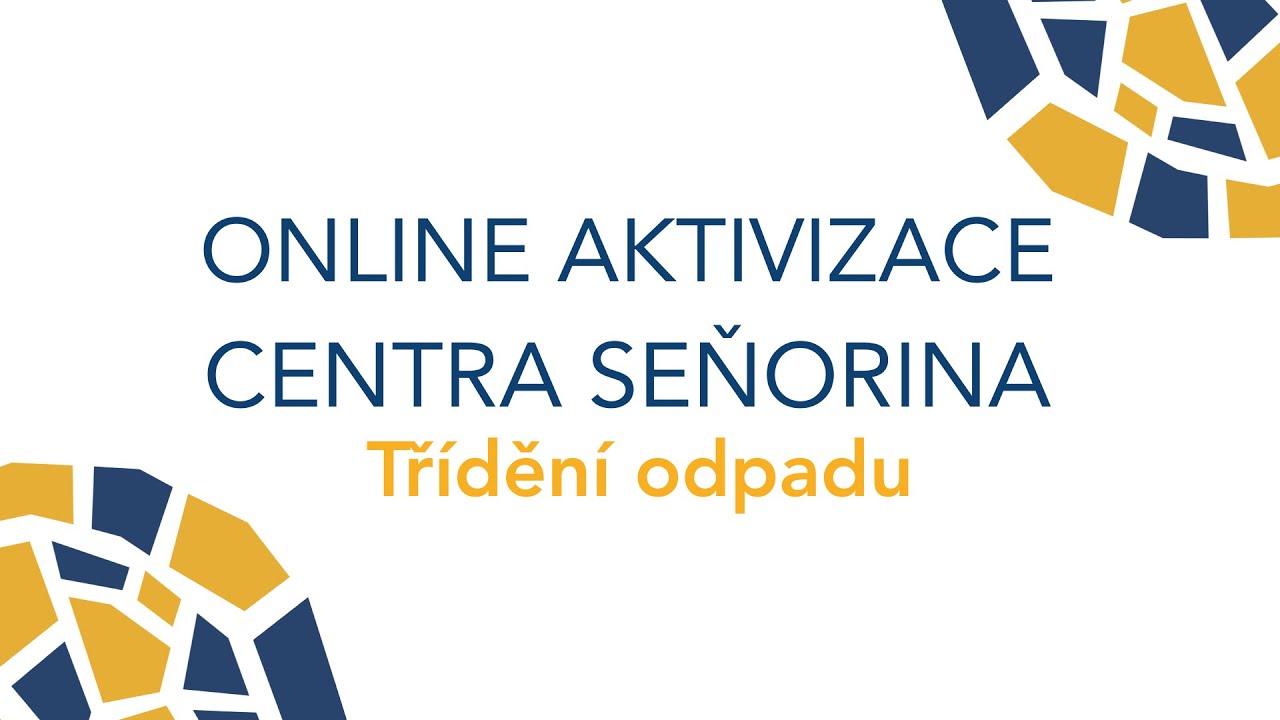 Online aktivizace: Třídění odpadu – Papír, sklo, plast | Centrum Seňorina