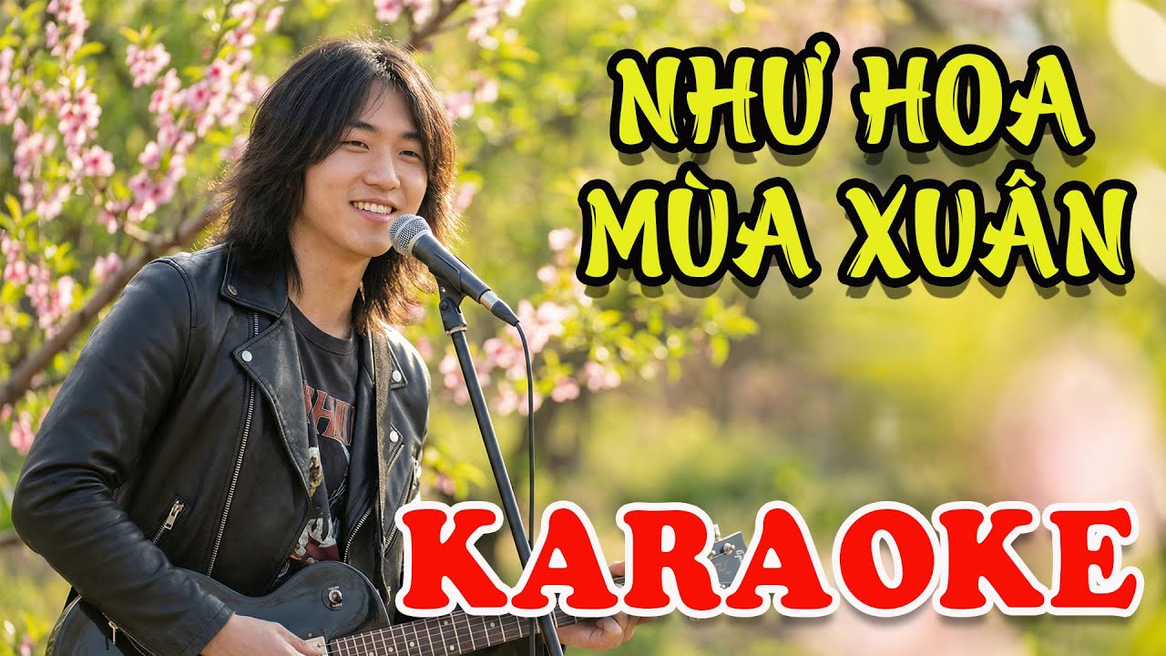 NHƯ HOA MÙA XUÂN KARAOKE - Tông Nam E  -  Nhạc Tết 2026 Hay Nhất