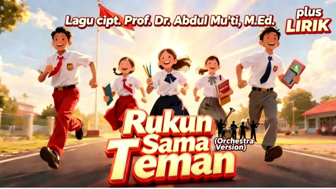 Lagu Rukun Sama Teman (Orchestra Version) | Lagu Wajib Upacara Bendera Hari Senin