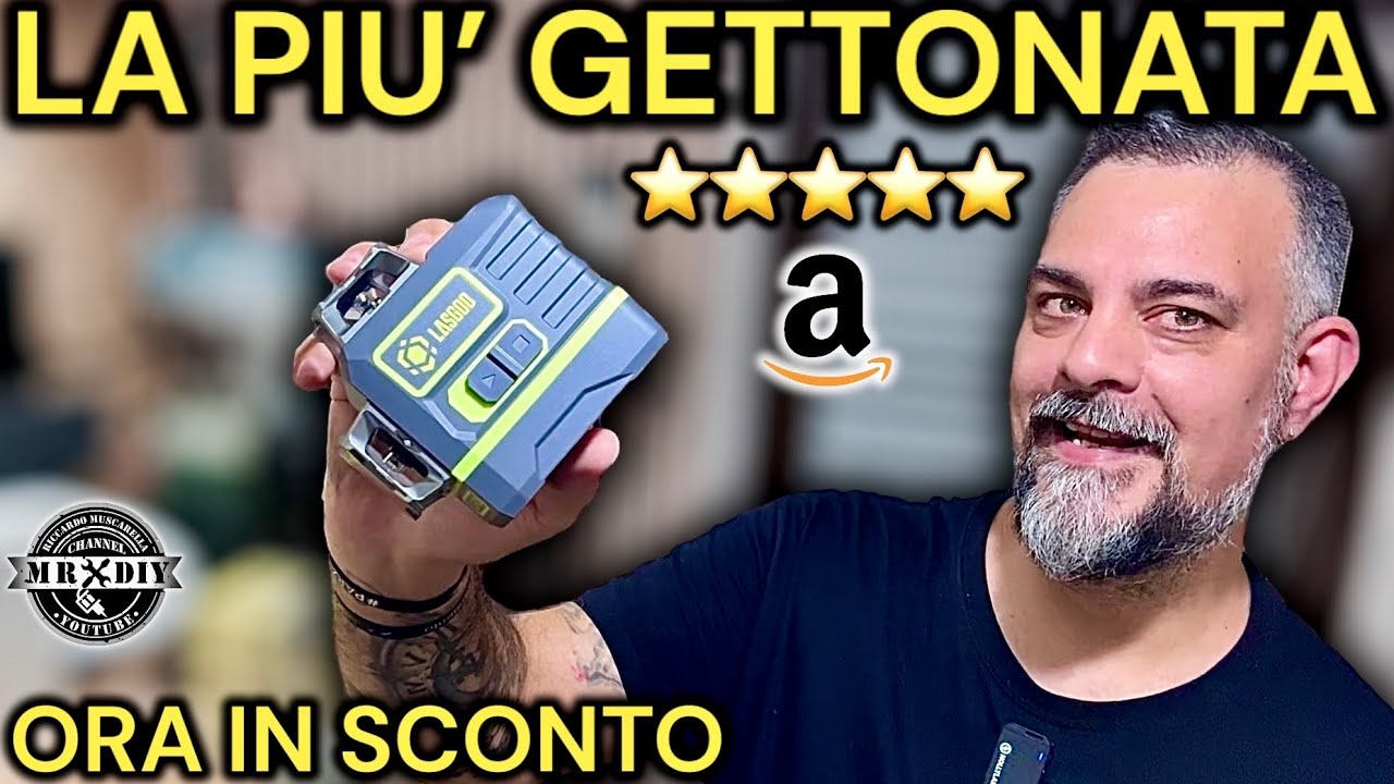 Praticamente perfetta livella laser 3D 12 linee autolivellante ricaricabile. Lasgoo LG-3Ds. Migliore