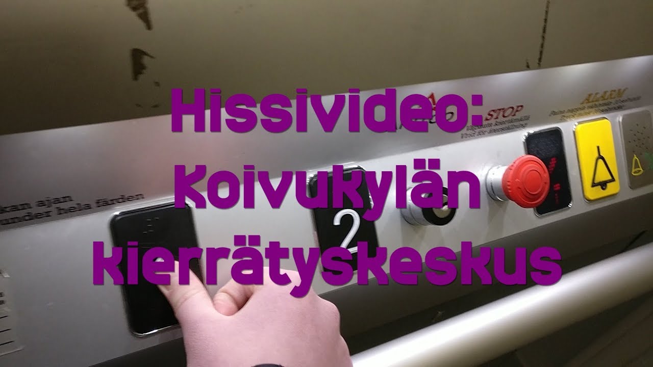 Hissivideo: Koivukylän kierrätyskeskus, Vantaa - 2011 Aritco 7000 (pyörätuolihissi)